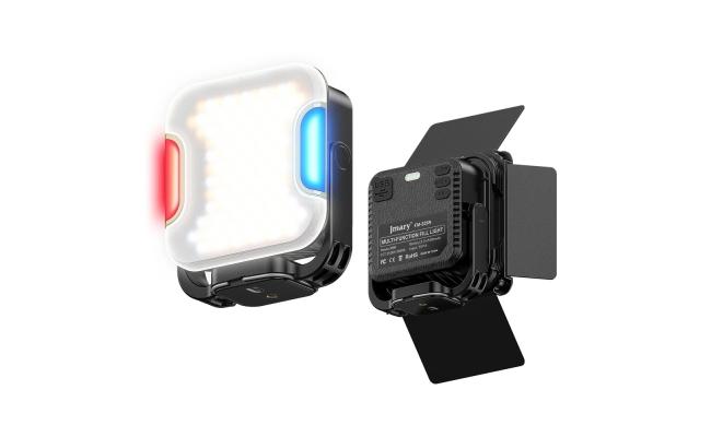 Jmary FM-328R Portable Video Fill Light Adjustable Color Temperature Outdoor Camping LED Light with Built-in Battery up to 2 Hour